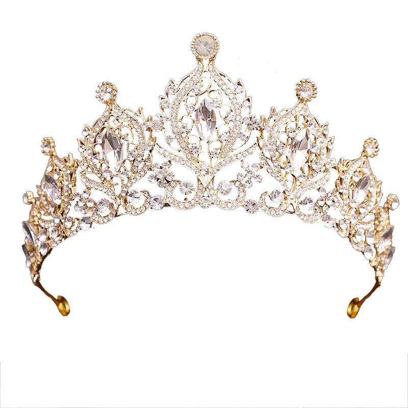 Wedding Crown Headwear Bride Luxury Rhinestone Wedding Dinner Wedding Style Crown
