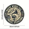Retro Guitar Metal Tin Sign Vintage Music Wall Art For Bar Home Decor