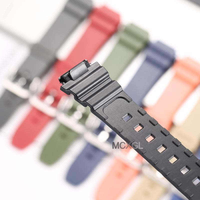 18mm Resin Replacement Strap For Casio F91W F108WH AE1200WH AE-1300WH W800H AE1000W F105W Mens Womens Watch Band Accessories