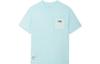 Li Ning Rooovie T Shirts Unisex Ice Clear Blue Crew Neck Moderate Straight Fit AHSSB57-2