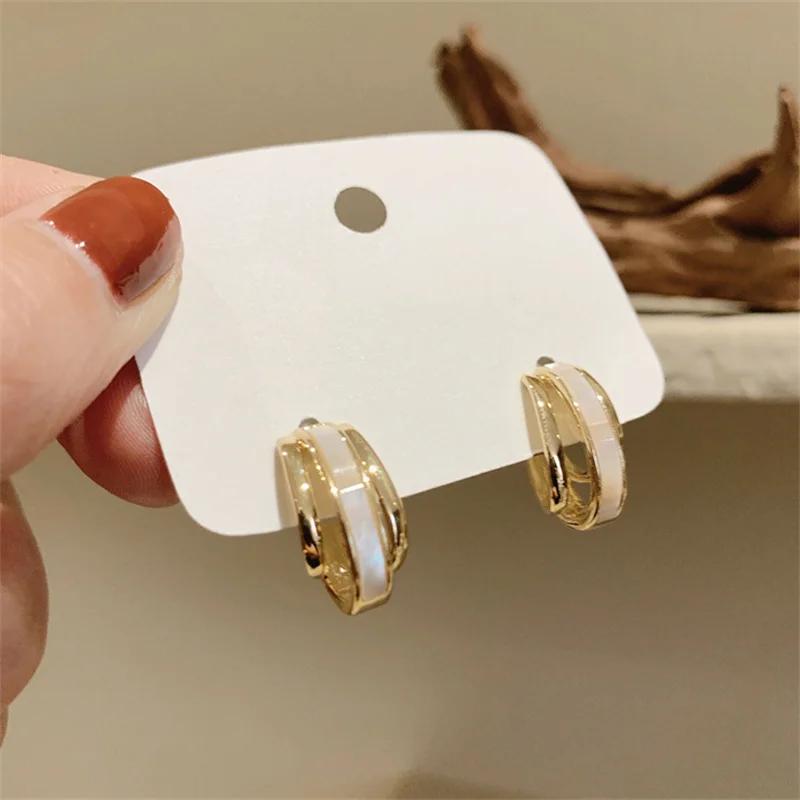 

Модные простые серьги-гвоздики в форме буквы С для женщин, серьги, ювелирные изделия, подарок девушке, Brincos