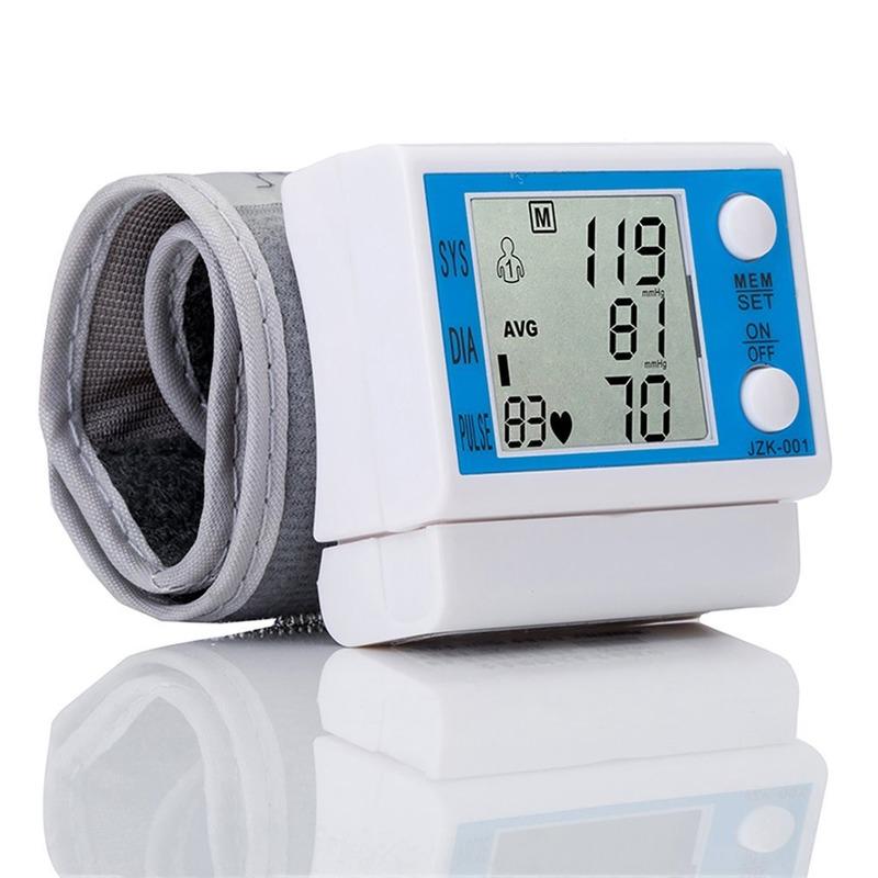 Cuff Wrist Sphygmomanometer Blood Presure Meter Monitor Heart Rate Pulse Portable Tonometer BP