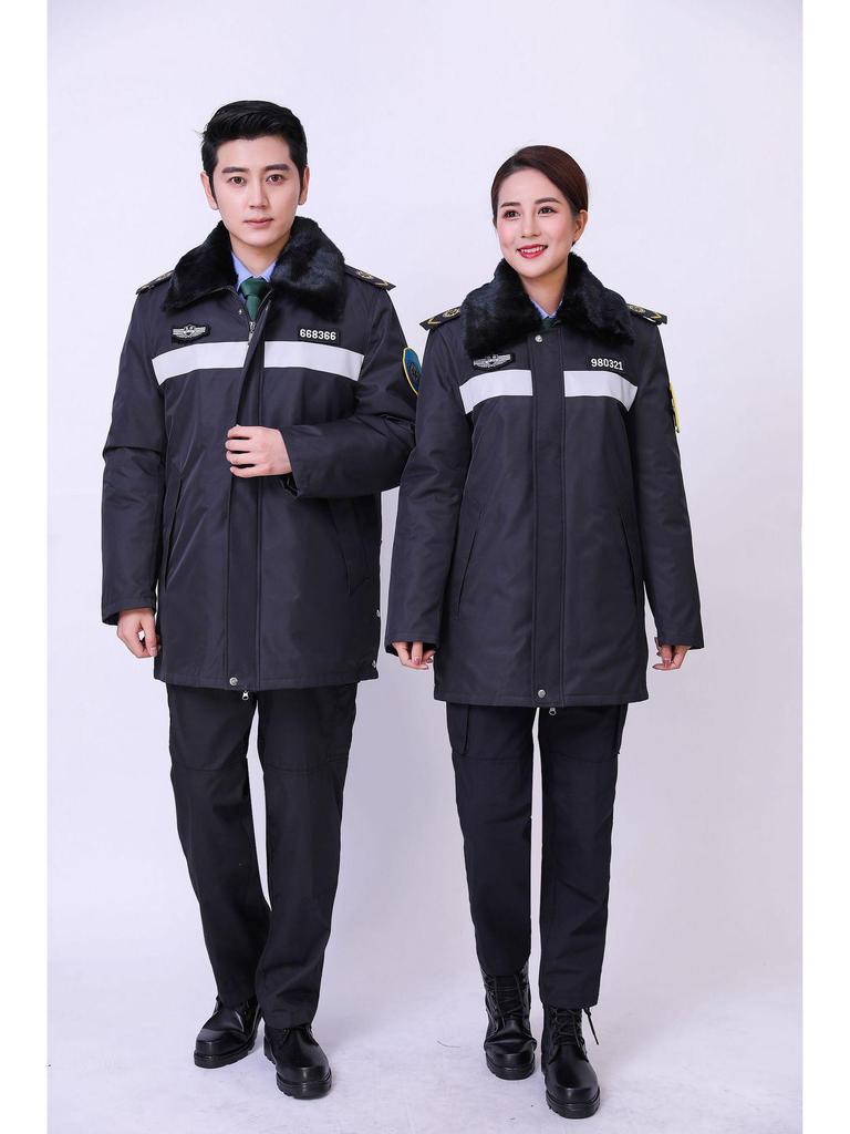 Women's Long Cotton-Padded Emergency Vest for Medical Staff