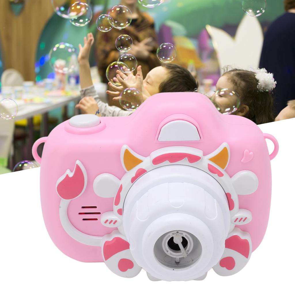 Kinder Kamera Blasenmaschine Hosenträger Design Outdoor Seife Blasen Spielzeug mit leichter Musik