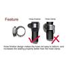 1lot=2pcs AN6 AN8 AN10 AN12 AN4 Hose Clamp End Fuel Pipe Clip Oil Water Tube Hose Fittings Hose Clamp Hose Clamp Fixing Clamp