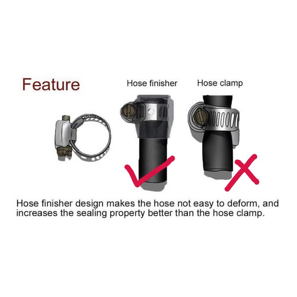 1lot=2pcs AN6 AN8 AN10 AN12 AN4 Hose Clamp End Fuel Pipe Clip Oil Water Tube Hose Fittings Hose Clamp Hose Clamp Fixing Clamp