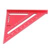 Woodworking Triangle Aluminum Alloy Electrophoretic Paint Clear Scale Triangle Carpenter Square Red