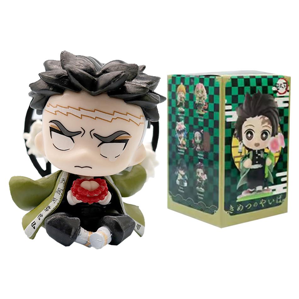 Anime Demon Slayer 6Pcs/Set Small Figure Boxed Character Multiple Combination Sets Cute Anime Toy Gift Collection Decoration PVC