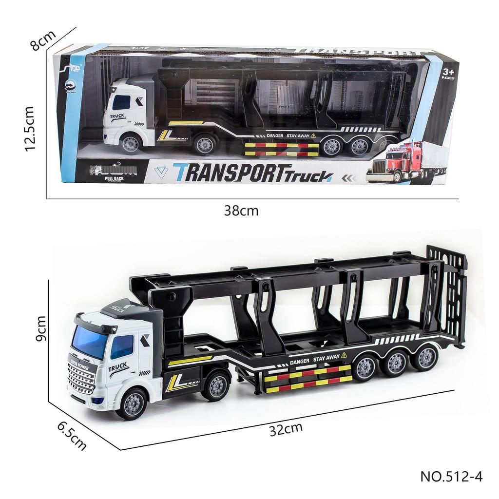 Double Trailer Decker Container Truck Engineering Vehicle Model Children Toy