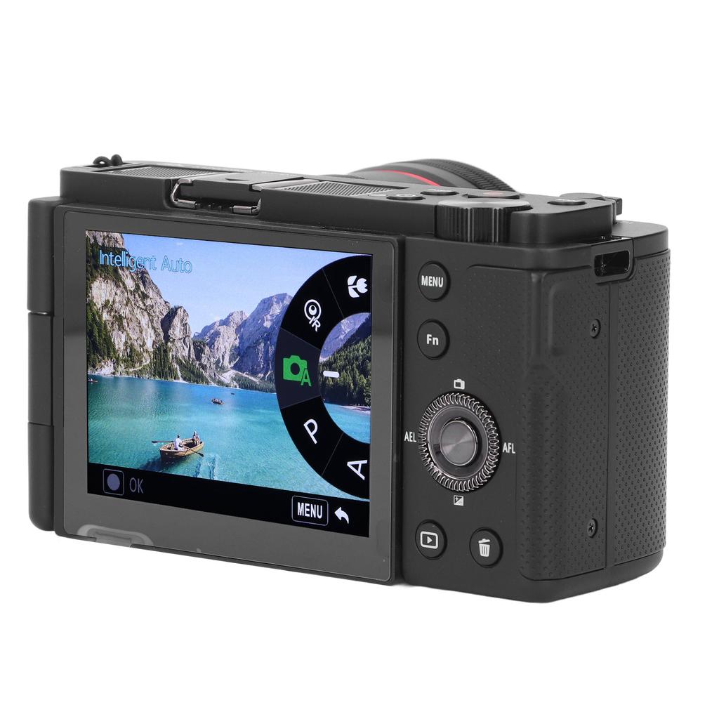 5K Digital Camera 64MP Wireless 12X Optical Zoom Autofocus WDR Stabilization Vlogging Camera with 3.2 Inch Flip