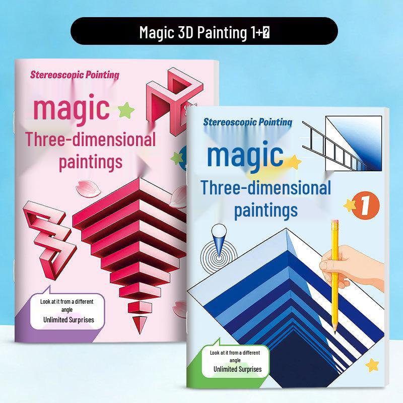 Magic 3D Art Coloring Book for Creative Kids & Teens