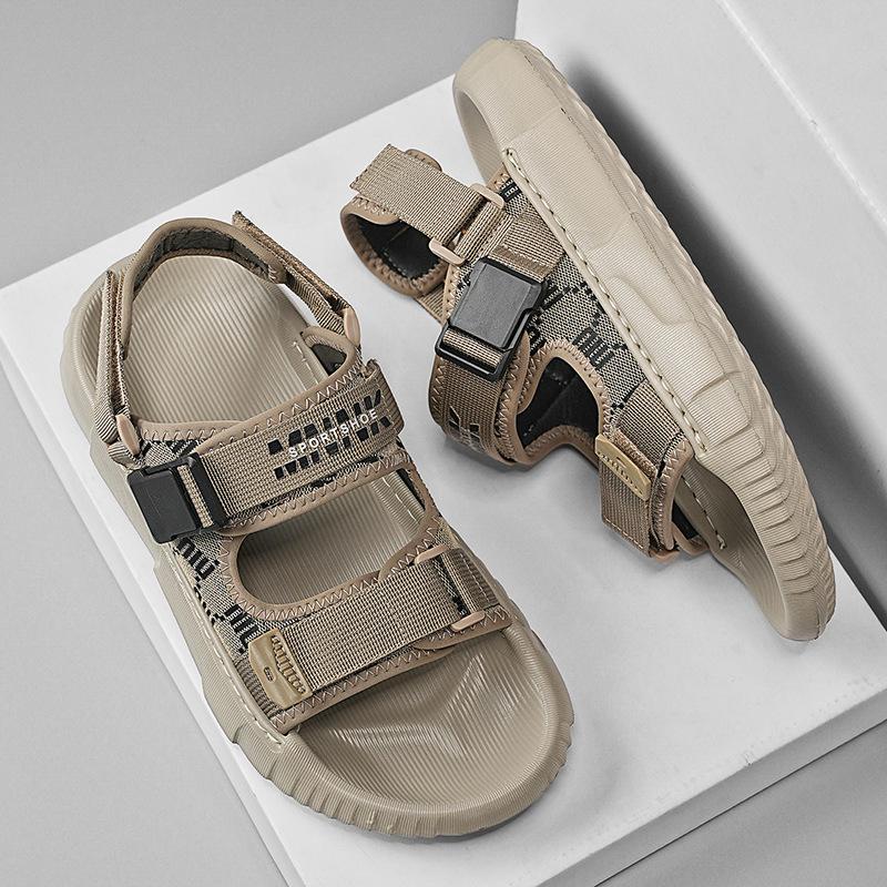 Sandals Men's Summer New Breathable Soft-soled Sports Casual Beach Shoes Work Non-slip Wear-resistant Lightweight Comfortable Slippers