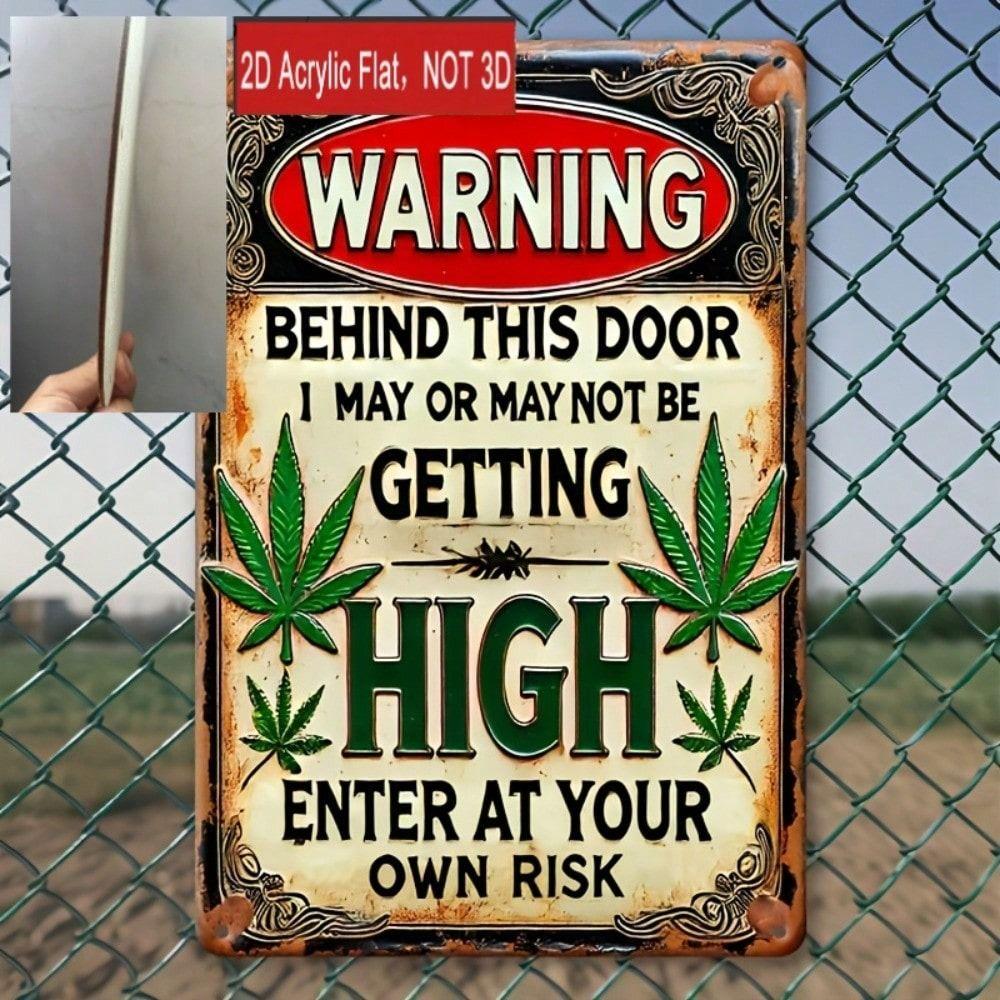 Vintage Metal Tin Sign Garden Humor Plaque Yard Art Decoration 20x30cm