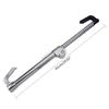 090E Car Extendable Double Hook Stainless Steel Steering Wheel Lock Clutch Pedal Lock