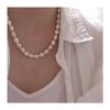 European & American Fashion Irregular Large Baroque Freshwater Pearl Necklace for Women