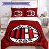 Ac Milan Customize Your Name Bedding Set Breathable Duvet Cover with Pillowcases Home Decoration Birthday Gift