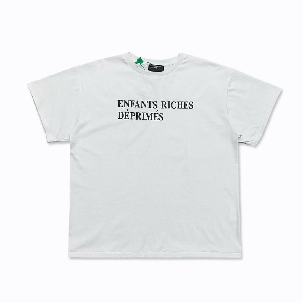 ERD Melancholie Trendmarke Zweite Generation Porträt High Street Druck Locker Herren T-Shirt Retro Rundhals Kurzarm