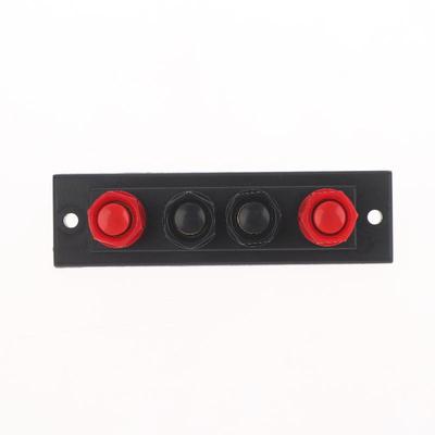 New! 1Pcs Audio Accessories Speaker Amplifier Chassis Terminal Output Four-Position Terminal Soundbox Speaker Gold Wiring Board