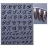 Yousheng English Letter Nail Art Stickers Self-adhesive DIY Alphabet Manicure Decoration Decals Women Nail Accessories for Home