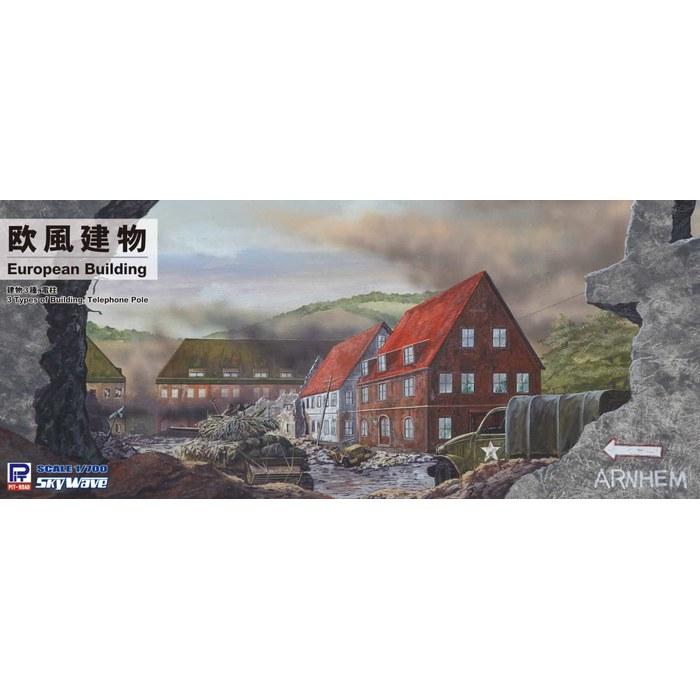 Pit Road 1/700 Skywave Series European Building Plastic Model SW25 (3 Cm X 2 Cm X 2 Cm)