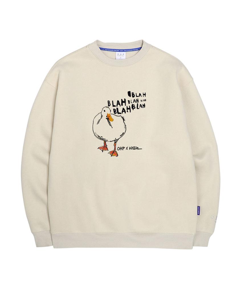 OHP Ohp X Khzin Blabla Duck Fleece-Lined Sweatshirt