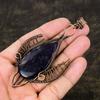 Russian Charoite Handmade Copper Wire Wrap Jewelry Pendant 3.94" S6b87