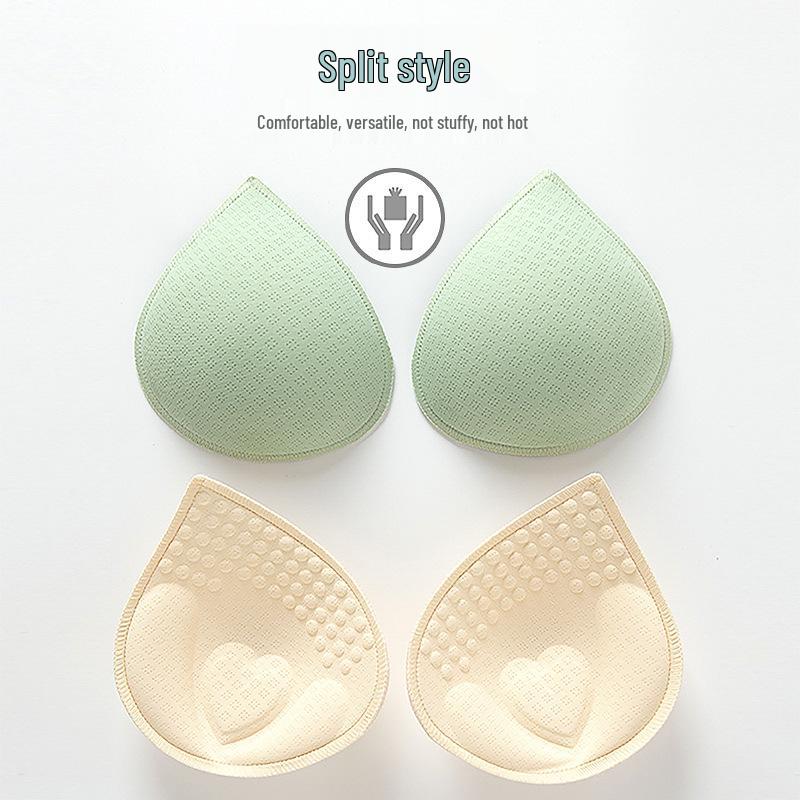 Split-Type Water Drop Mold Cup Yoga Sports Bra with Removable Inserts