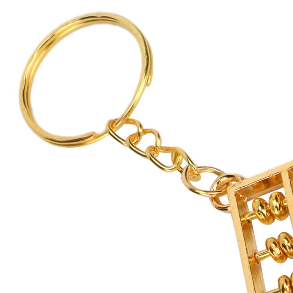 2pcs 8 Rolls Abacus Key Ring Alloy Abacus Pendant Chinese Abacus Keychain For Handbag Decoration