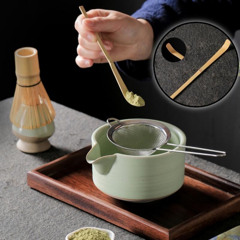 Σετ Τσαγιού 3 Τεμαχίων Βούρτσα Χτυπητήρι Matcha Κουταλάκι Τσαγιού Σετ Απλός Κινέζικος Στυλ Υψηλής Ποιότητας Μπαμπού Ιαπωνικό Σετ Τσαγιού Εργαλεία Παρασκευής Τσαγιού