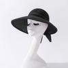 Summer Wide Brim Foldable Sun Hats For Women Girl Portable Ponytail Outdoor Beach Straw Hat Adjustable Uv Protection Panama Caps