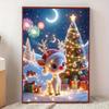 Full Round Diamond Christmas Animal Decoration Painting Kit 5D Diamond Embroidery Handmade Crafts Rhinestone Art Interior Wall Decor