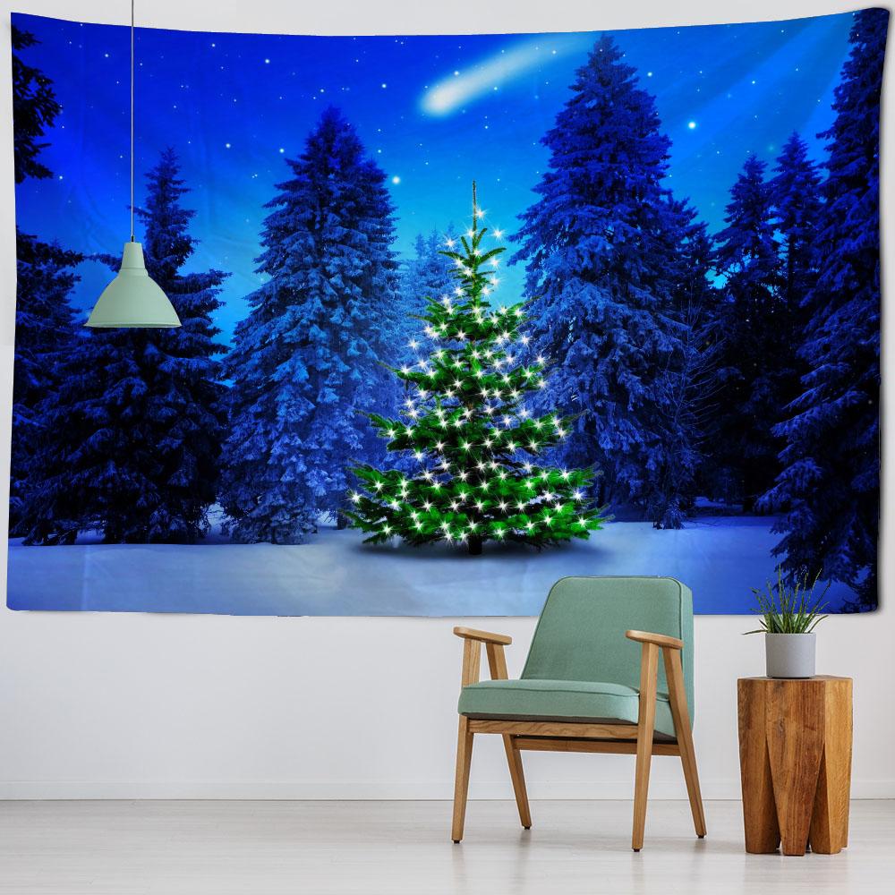 Рождественский декоративный настенный гобелен в сочельник — фото 5