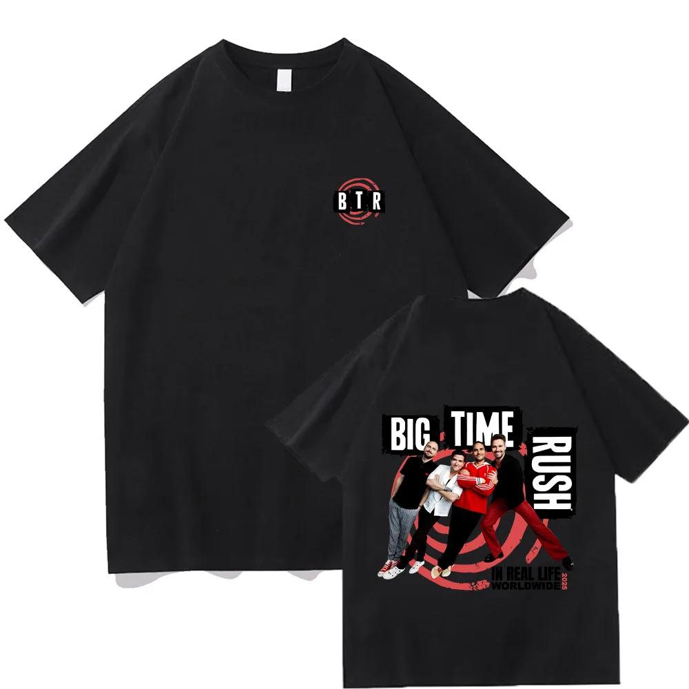 

BTR s Global Tour T-shirt In Real Life_ The Rock Band Big Era 2026 Summer Pure Cotton Printed Loose Casual T-shirt 5XL різнокольоровий