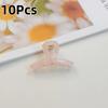 10/50Pcs 4Cm Mini Claw Clips Jelly Color Hair Claws For Girls Children Cute Hairpin Little Ponytail Shark Clip