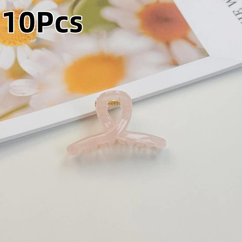 10/50Pcs 4Cm Mini Claw Clips Jelly Color Hair Claws For Girls Children Cute Hairpin Little Ponytail Shark Clip