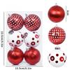 6Pcs Christmas Ball Set Christmas Tree Ornaments Velvet Xmas Balls Button Sequins Luxury Xmas Balls For  New Year Decor
