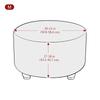 Round Ottoman Stool Covers Super Soft Velvet Footrest Cover All-Inclusive Foot Stool Cover Furniture Protector 1Pc Stretch
