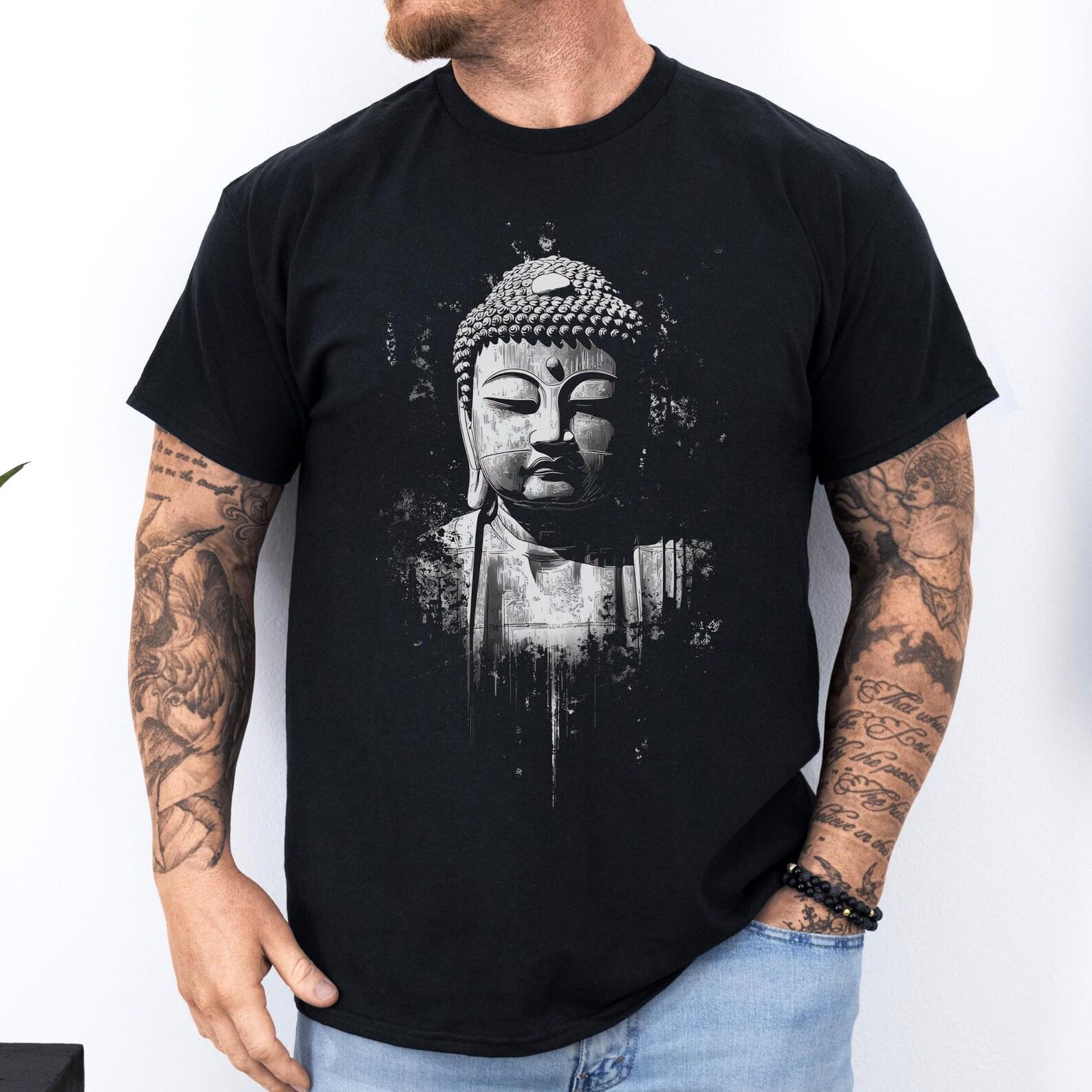 Buddha Shirt: Zen Spiritual T-Shirt | Meditation Mindfulness Unisex Tee | Inner Peace Shirt M
