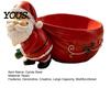 Christmas Themed Home Accent Santa Claus Candy Bowl, Resin Desktop Organizer, Decorative Fruit Dish, Storage Tray Creative Bowl for Tabletop