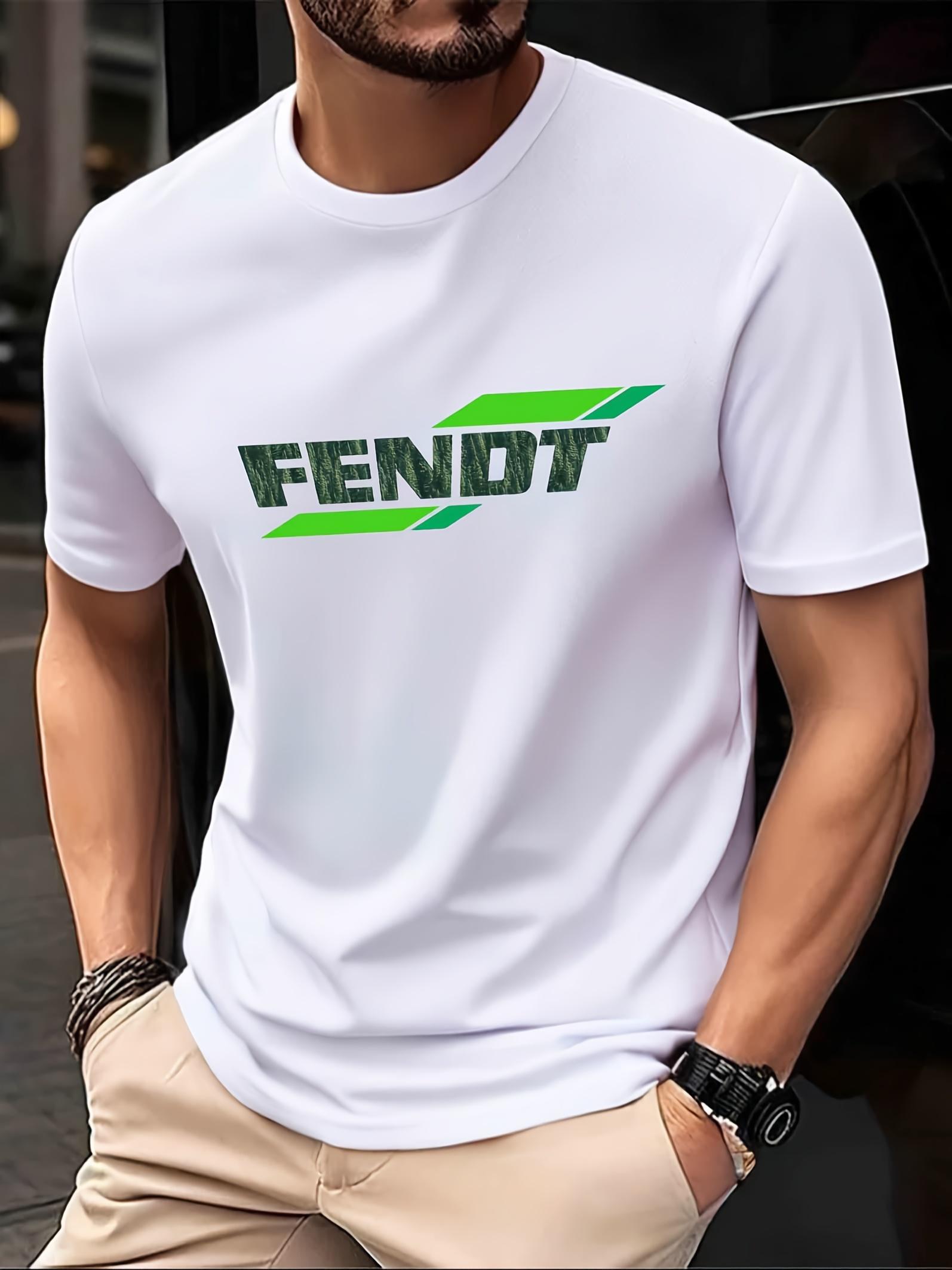 Navy Blue Athletic T-shirt with Green WE ARE FIGHTING Print - Breathable Mesh Fabric L
