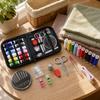 63 Piece Portable Sewing Kit, Travel Sewing Supplies Set with Needles, , Scissors and Accessories for Home and Emergency Repairs