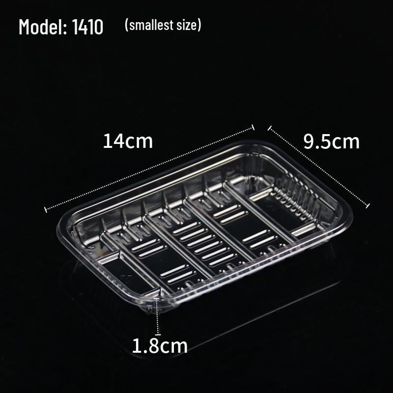 Clear PET Plastic Rectangular Disposable Fruit & Vegetable Tray
