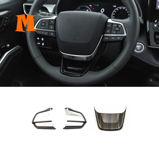 Holzmaserung 2022 Innenausstattung für Toyota Highlander Auto Gangschaltung Panel Wasserbecherhalter Dekor Aufkleber Abdeckung