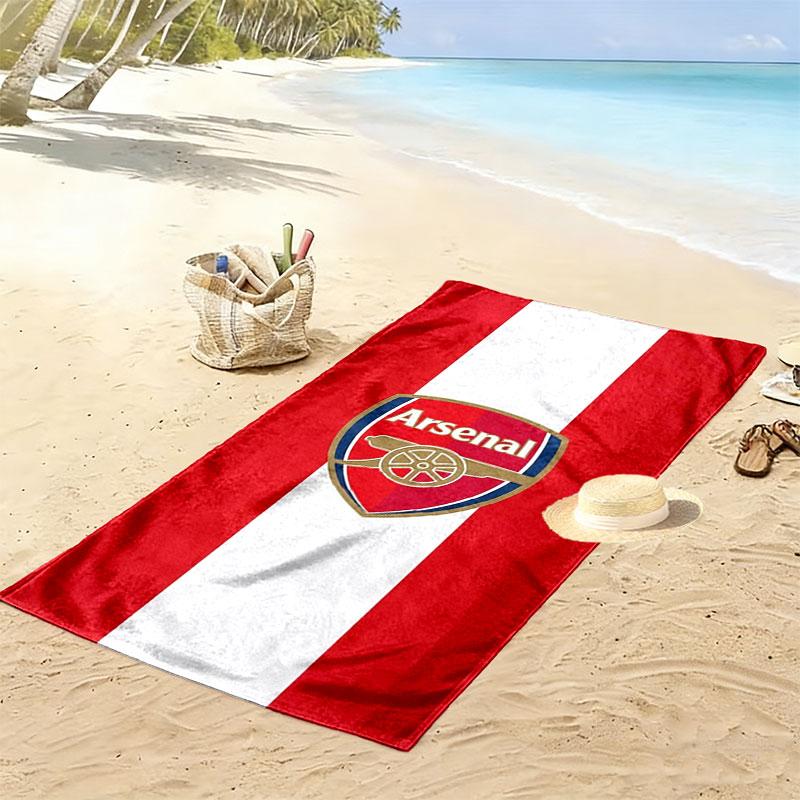 Arsenal F Print Beach Towel, Large Soft Quick Dry Towel for Beach Camping Swimming