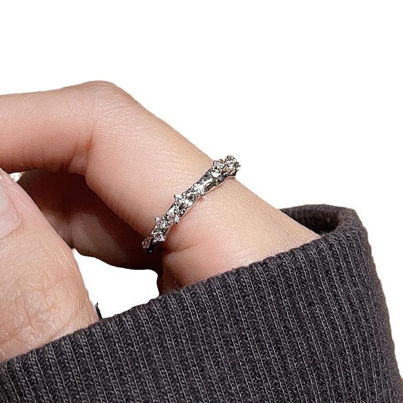 Nischendesign Schmetterling Emaille Offener Ring Sternenklarer Kalter Wind Fortgeschrittener Sinn Französische Mode Personalisierter Ring