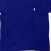 Polo Ralph Lauren Einfarbiges T-Shirt mit Pony-Stickerei V-Ausschnitt Kurzarm Damen Oberteile Blau 211682523-086