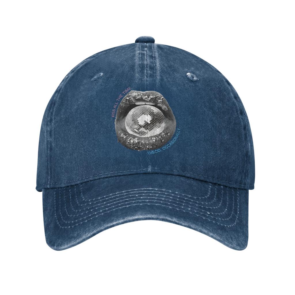 Baseball Cap Kiss All The Time Disco, Occasionally 2026 Summer Trucker Hat Women Unisex Design Kpop Rock High Quality Baseball Cap