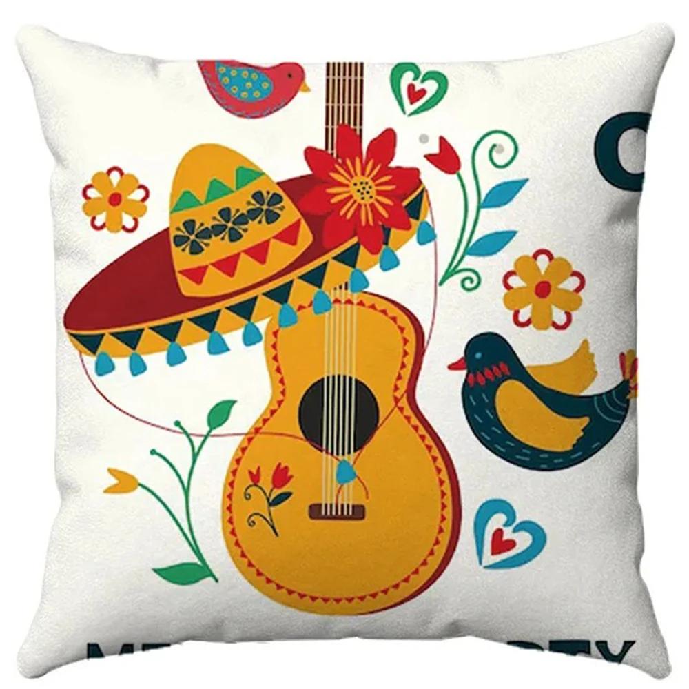 Halloween Decorative Pillowcases Fun Skull Print Pillowcases Suitable for Home Living Room Sofa Room Decoration