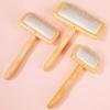 Dog Brush Wooden Dogs Comb Pet Hair Remover Dog Grooming Protect Brushes for Dogs Floating Hair Cleaning Comb Massage Cat Brush