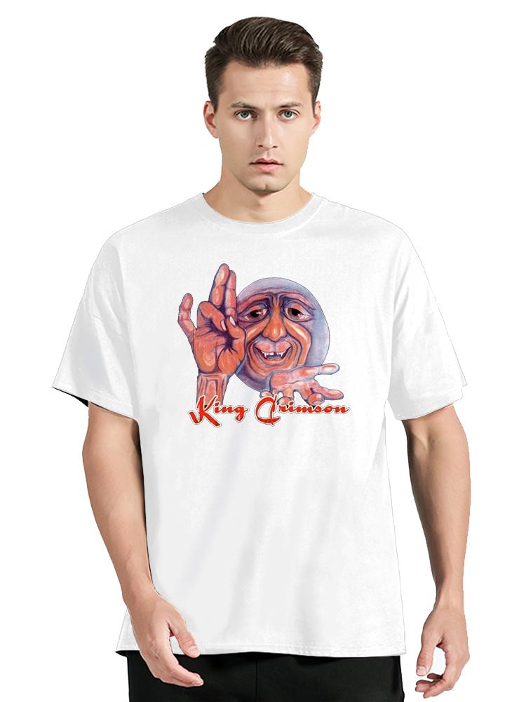 Shop Shirts Short Sleeve Zomer O-Neck Mens Black Tee For Men King Crimson English Rock Band T Shirt Clothing